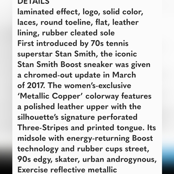 RARE Adidas Stan Smith Space Suit Silver Sneakers Athletic Luxury Limited - Picture 14 of 15